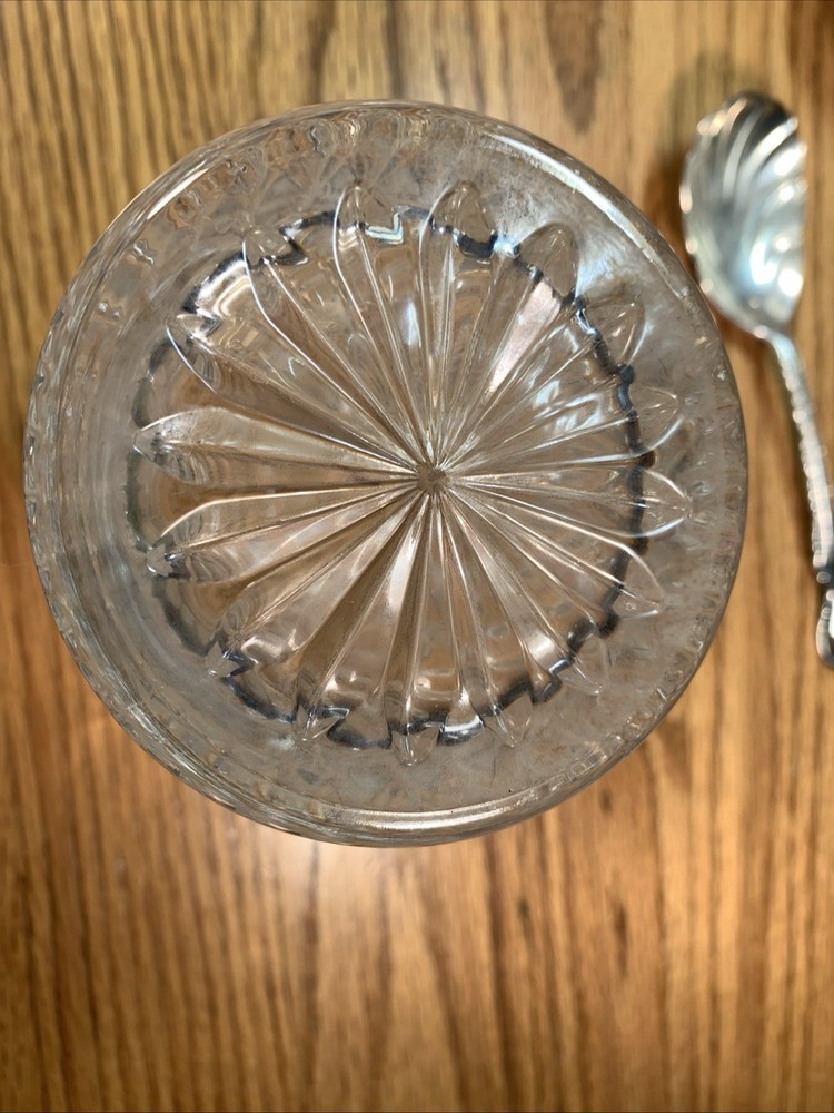 Vintage International Silver Plated Jelly Jar with silverplated lid and Spoon