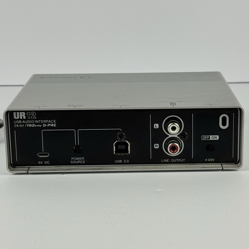 Steinberg UR12 USB Audio Interface Pre AMp 24-Bit 192kHz w Cable *READ*