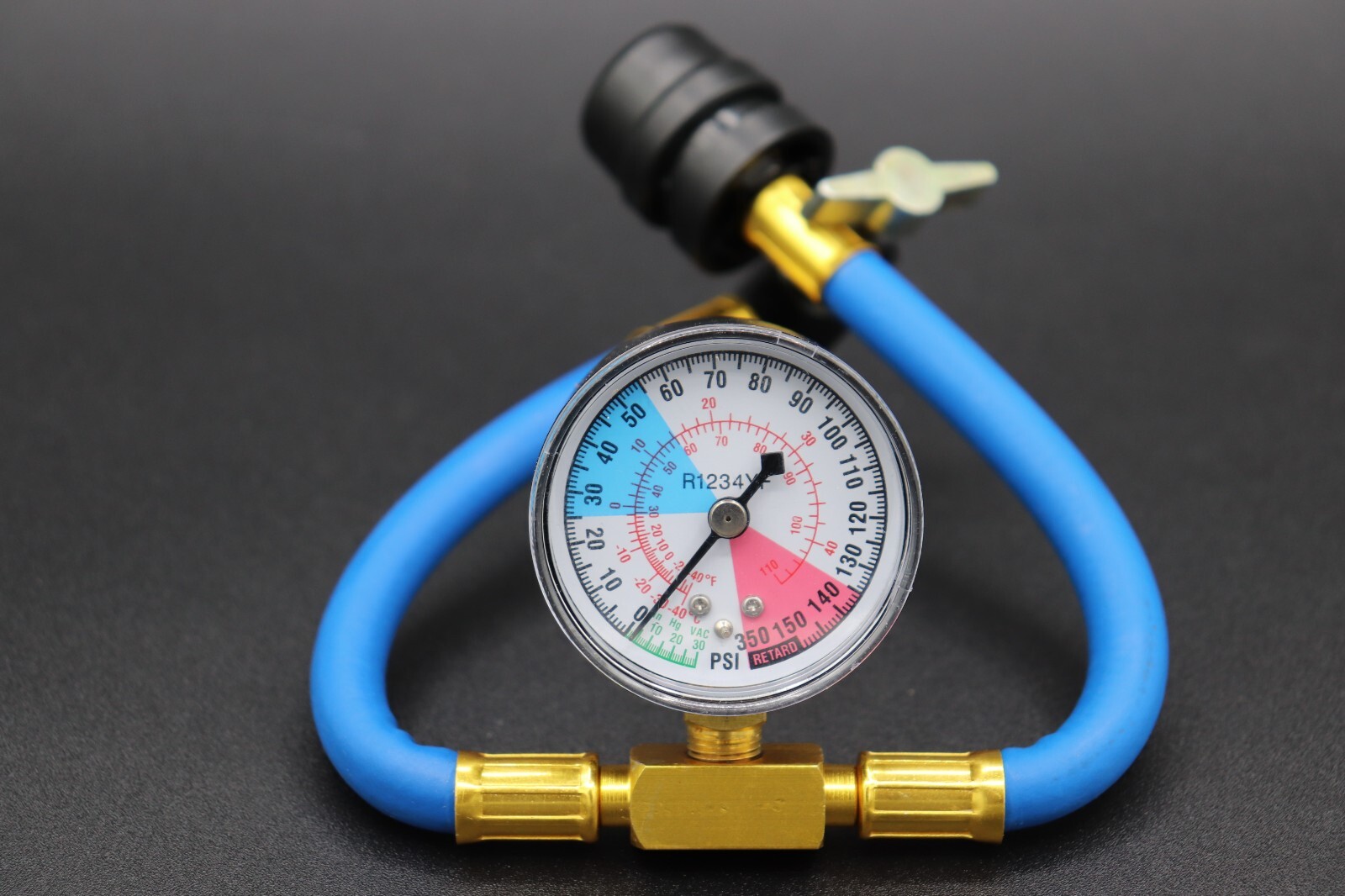 Arctic Air for R1234yf, 4 cans with Gauge, COLDER AIR, Enviro-Safe