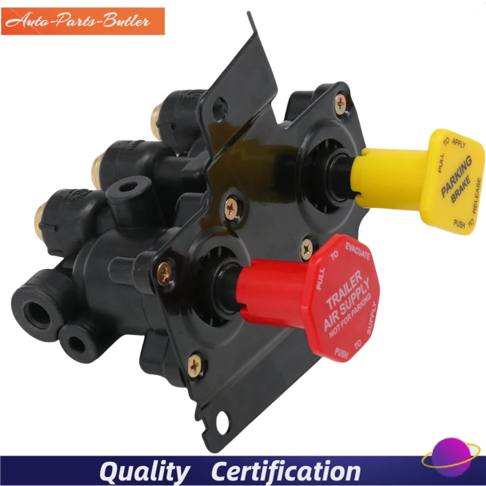 24340522 21315044 K035691 For Volvo VNL Dash Valve Dual Park Brake With 5 Ports