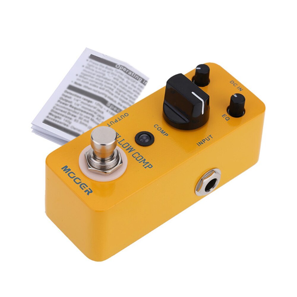 MCS2 Guitar Effect Pedal Yellow Comp Classic Optical Compressor