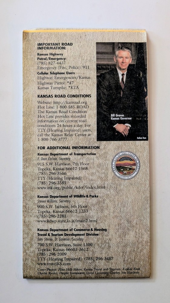 2001-2002 Kansas Official State Transportation Road Map