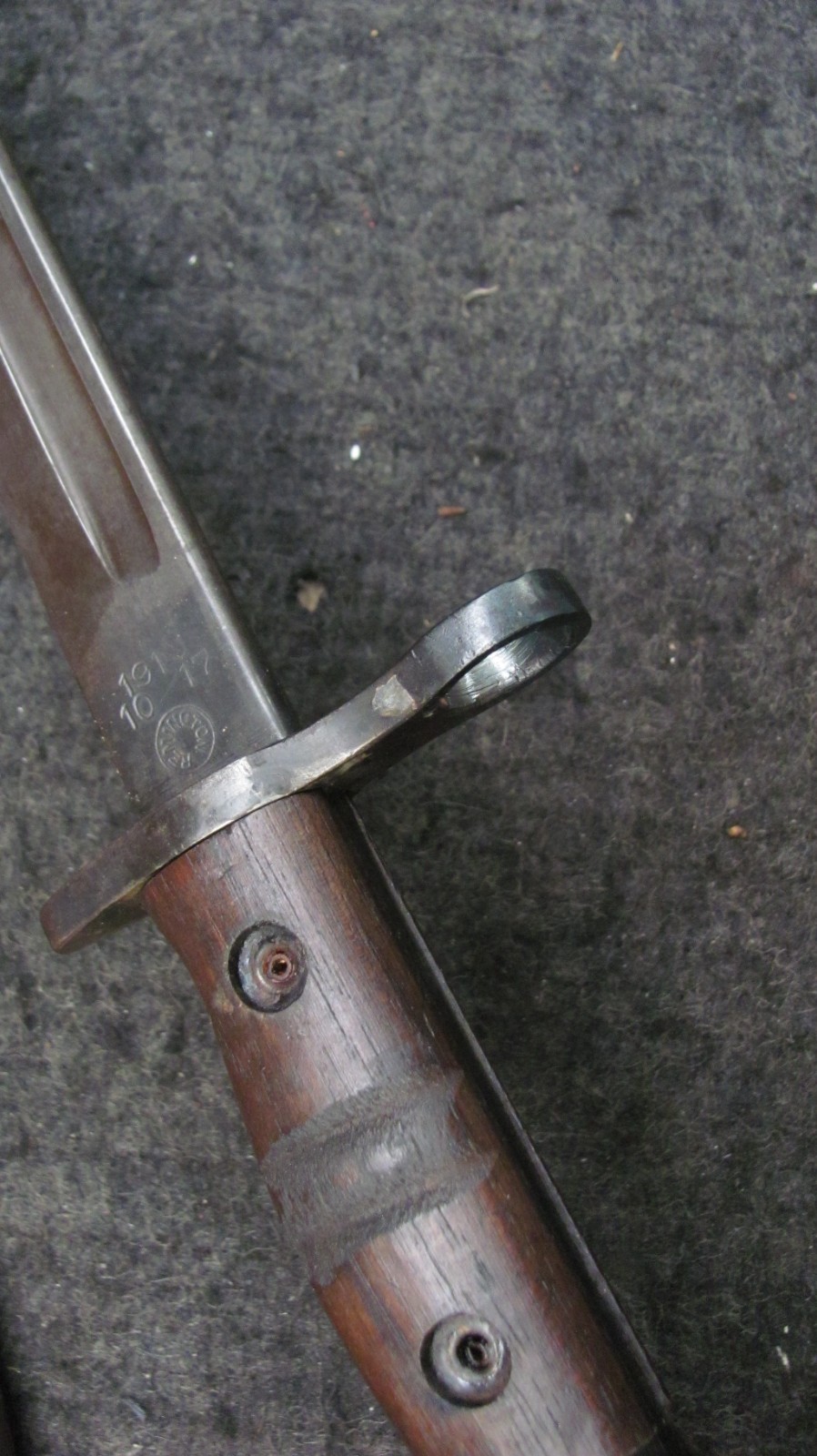 WWI US Army M1917 Enfield Rifle Bayonet w/Scabbard Remington - Trench Shotgun 1