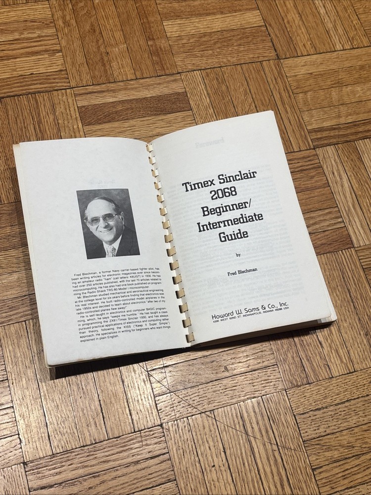 Timex Sinclair 2068 SAMS Beginner Intermediate & Advanced Guide Books