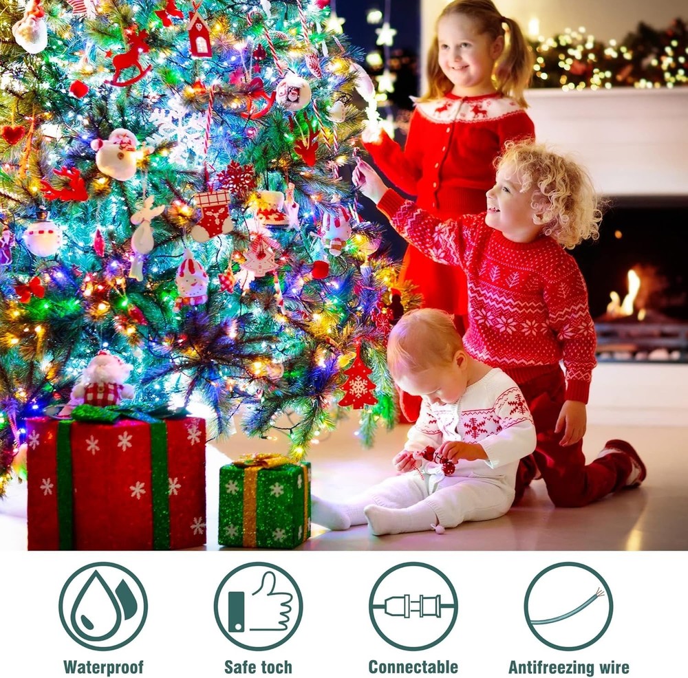 2PACK 50Count Easter String Lights,Christmas Lights Plug in,13FT Incandescent...