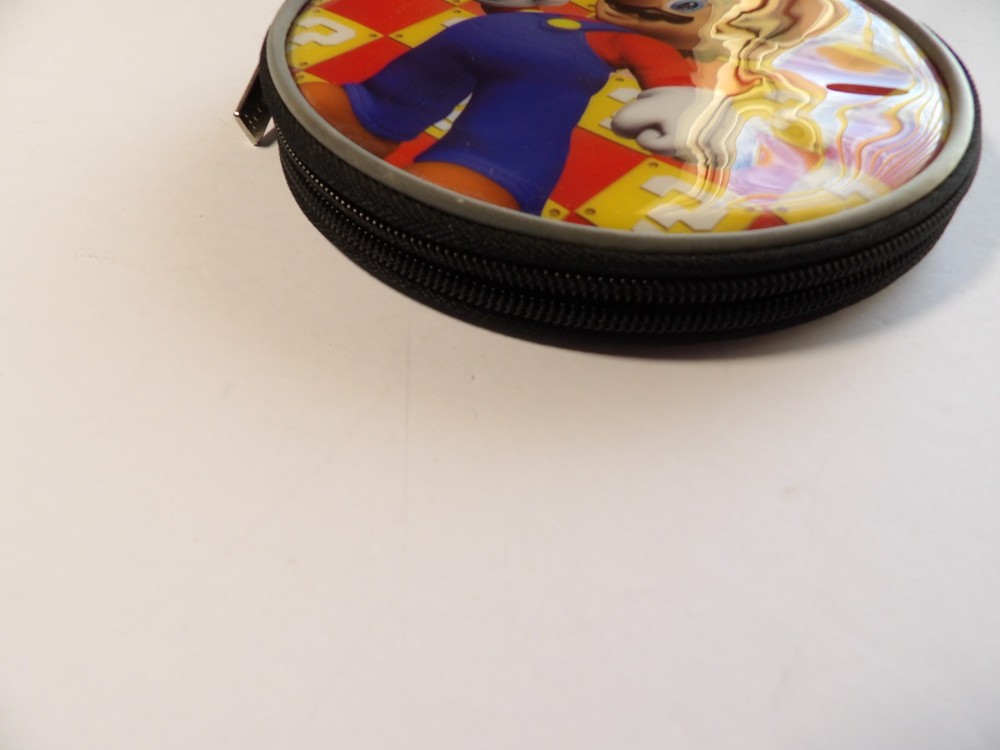 Super Mario Bros Zippered 12 Disc CD Case Soft Sided