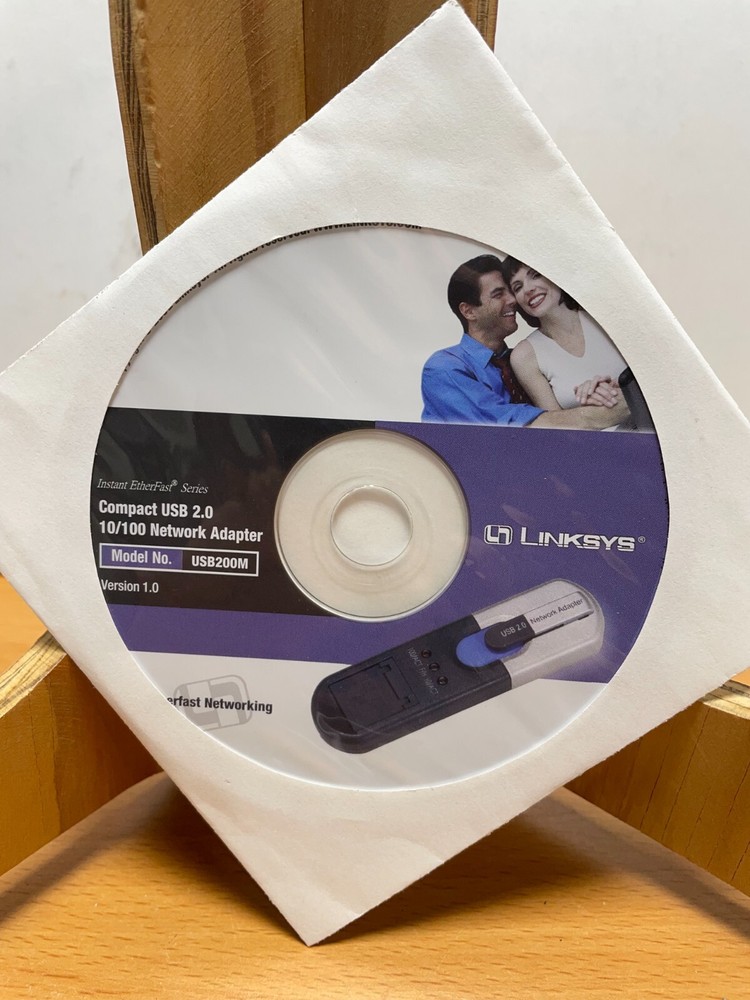 Linksys Compact USB 2.0 to Ethernet Network Adapter | USB200M Software ONLY