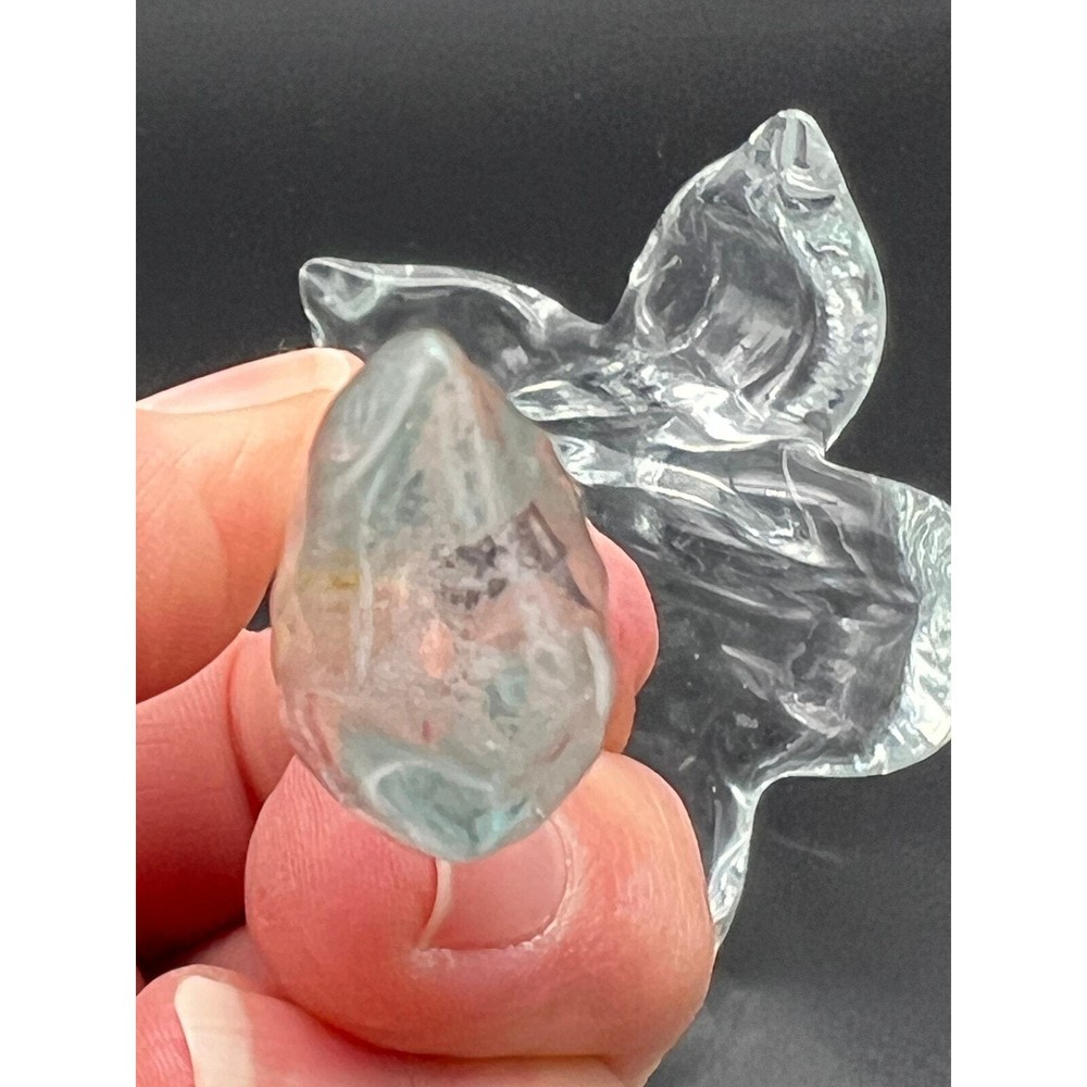 Crystal Hand Blown Lily Bud Vase Table Top