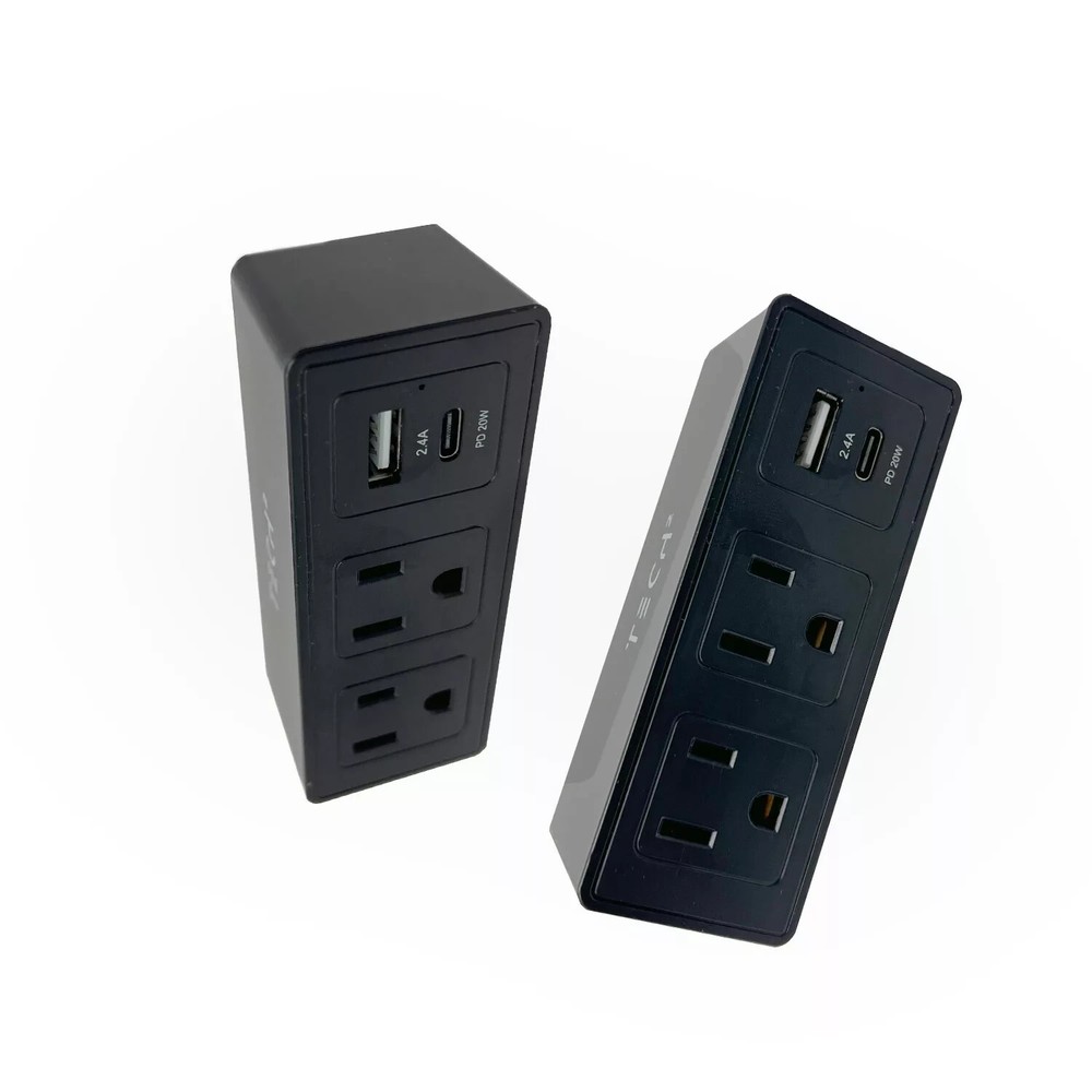 Tech Squared Mini Surge Protector TWP2000 (2-Pack)
