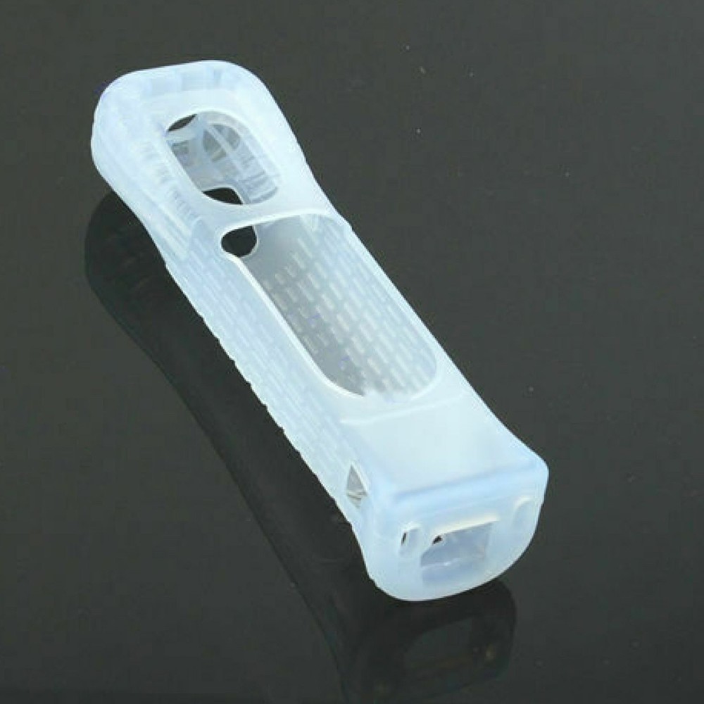 White Silicone Case Cover For Nintendo Wii Remote Controller With Motion Plus A