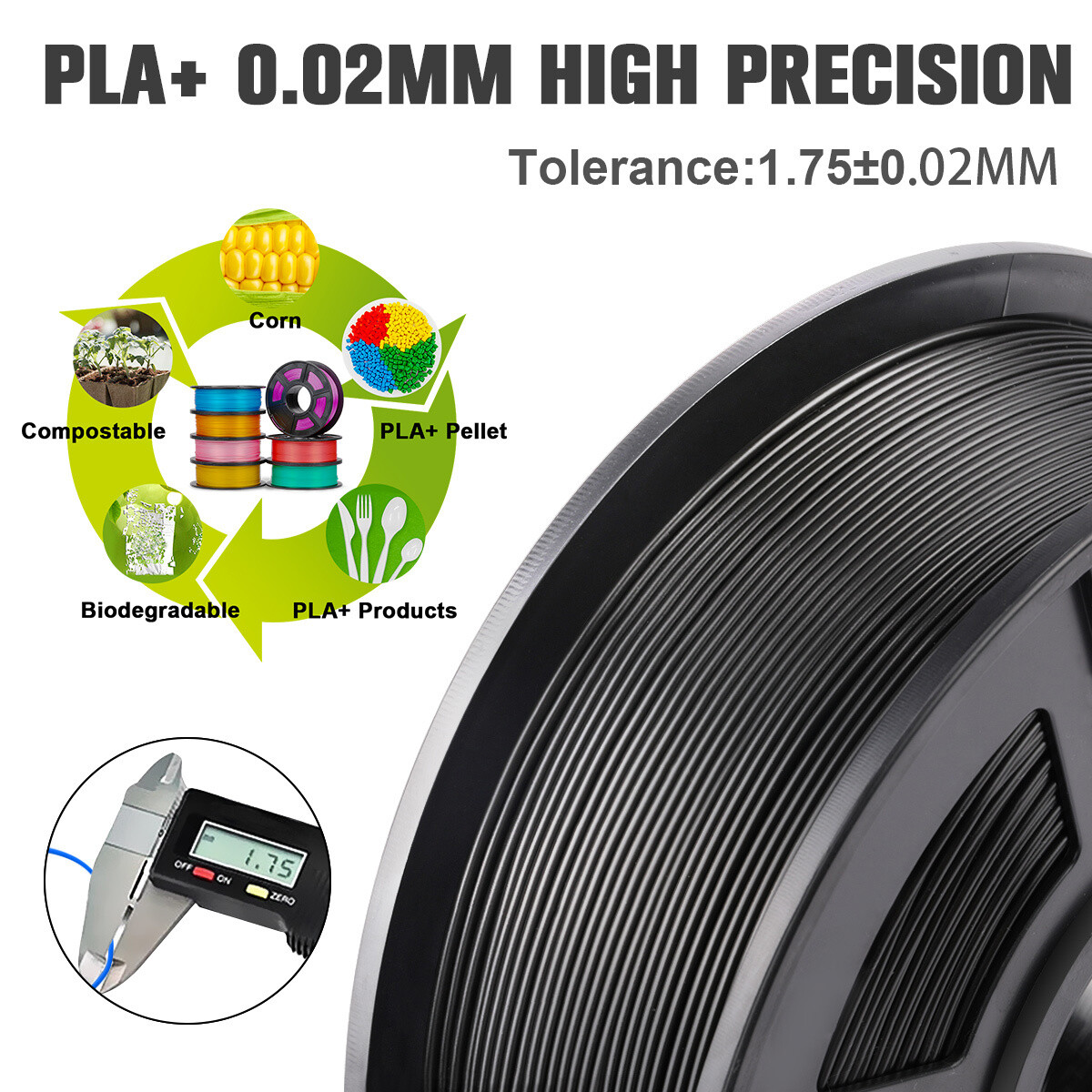 【BUY 6 GET 4 FREE,ADD 10 】 SUNLU PLA Matte META PLA+ PETG SILK ABS TPU Filament