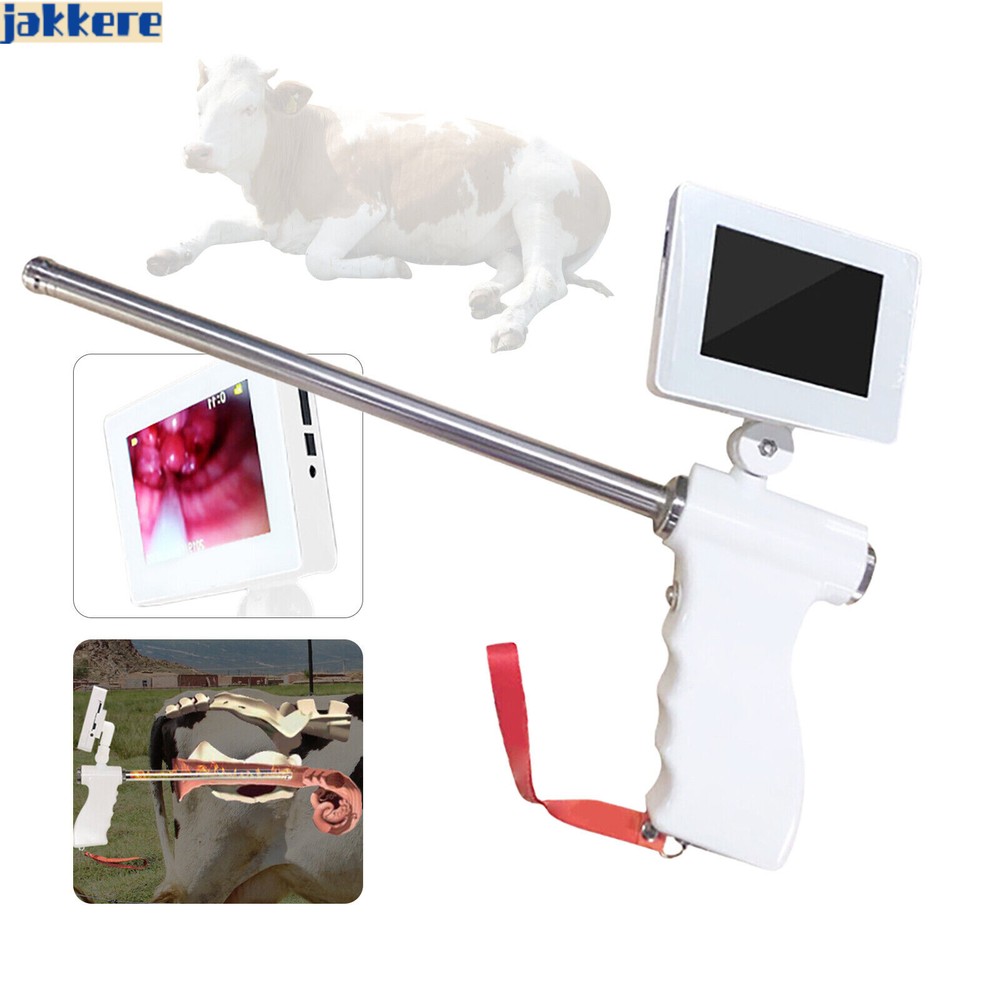 NEW Visual Artificial Insemination Gun Cow Kit Camera with 360 Adjustable Screen