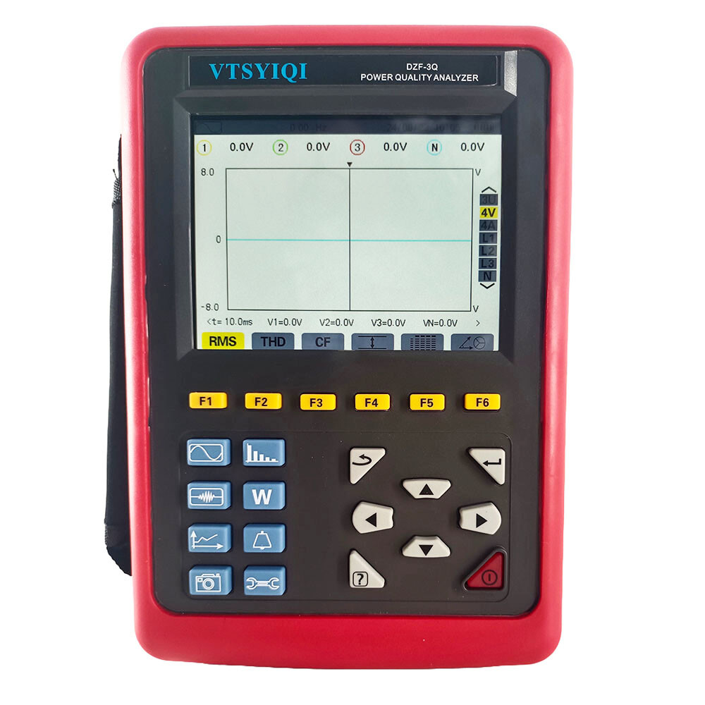 3-Phase Power Quality Analyzer Meter with Snapshot Function and Setting Function