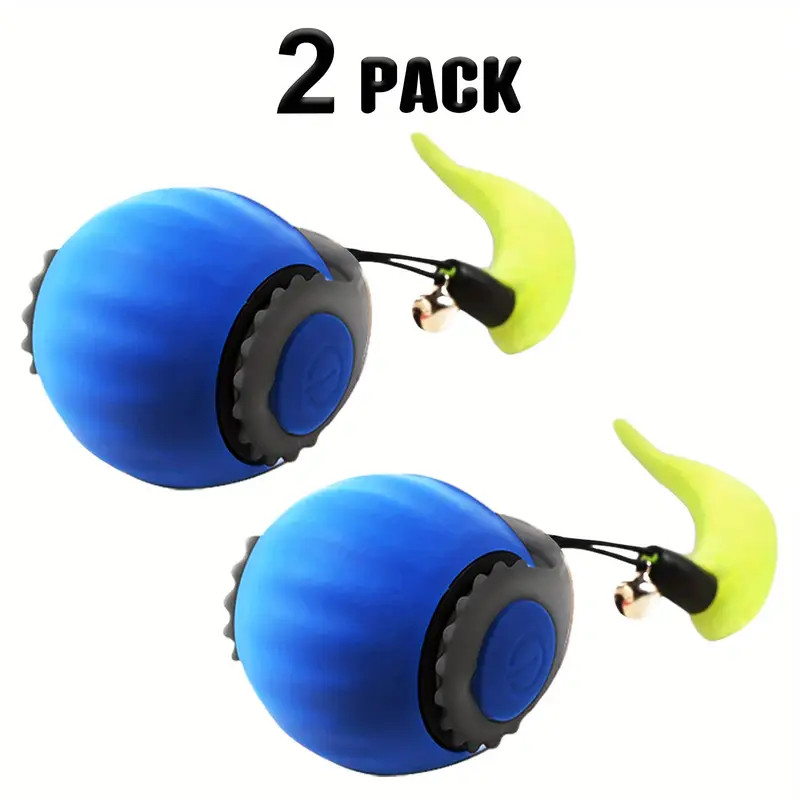 2X-Speedy Tail Interactive Cat Toys Ball Moving Cat Toy Automatic Rolling Ball