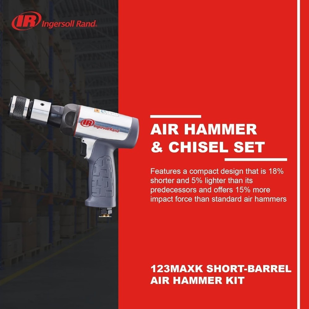 Air Hammer Kit with Chisel Set Vibration Reduction Impact Power Tool