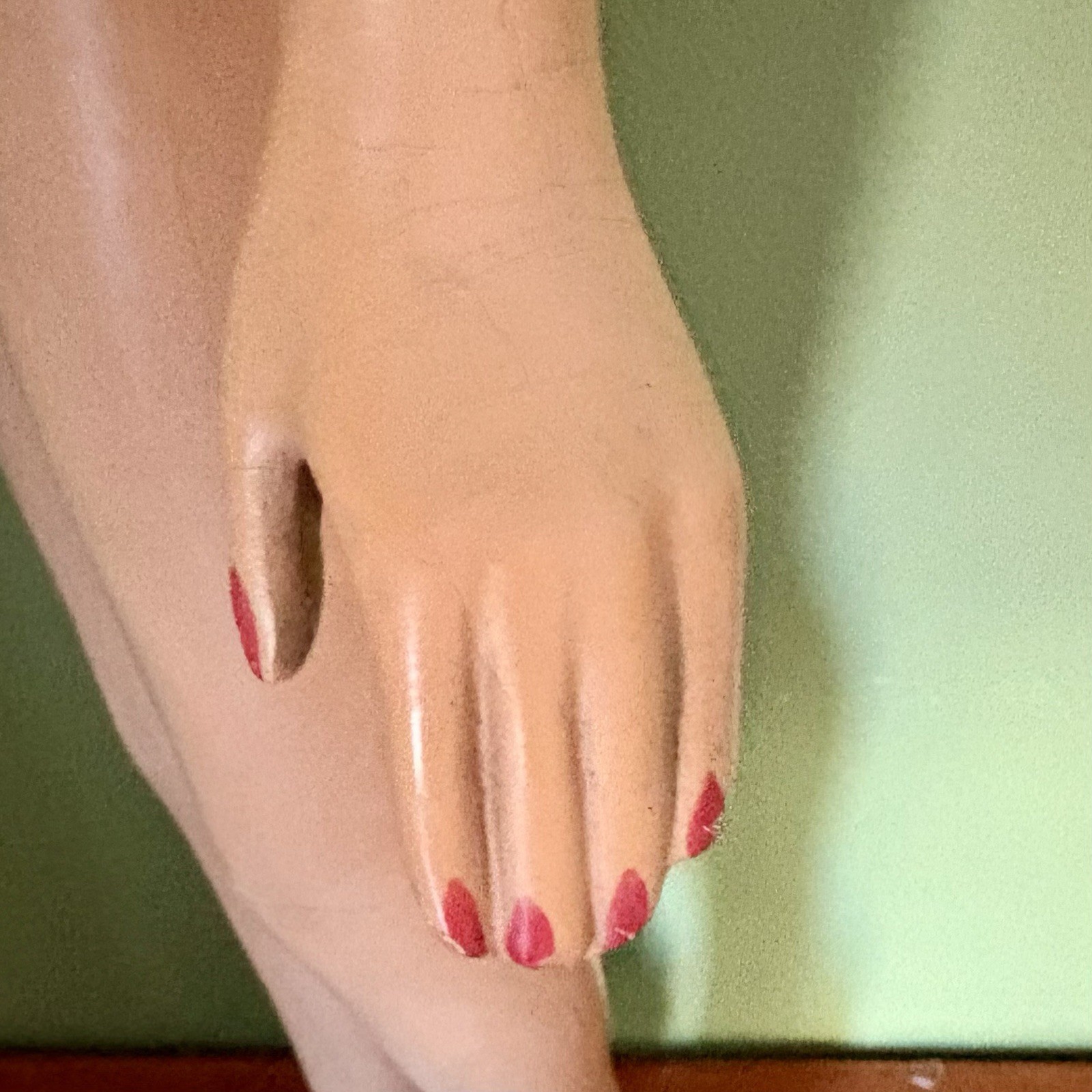 Vintage Margit Nilsen Department Store Tabletop Mannequin Composition-Stand 27”