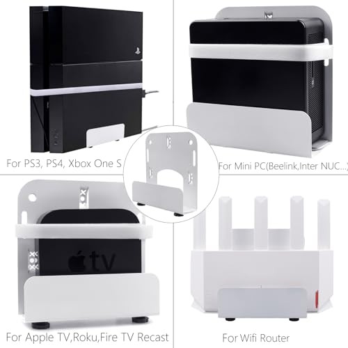 Cable Box Wall Mount Modem Adjustable Wall Mount for Small and Devices Wide