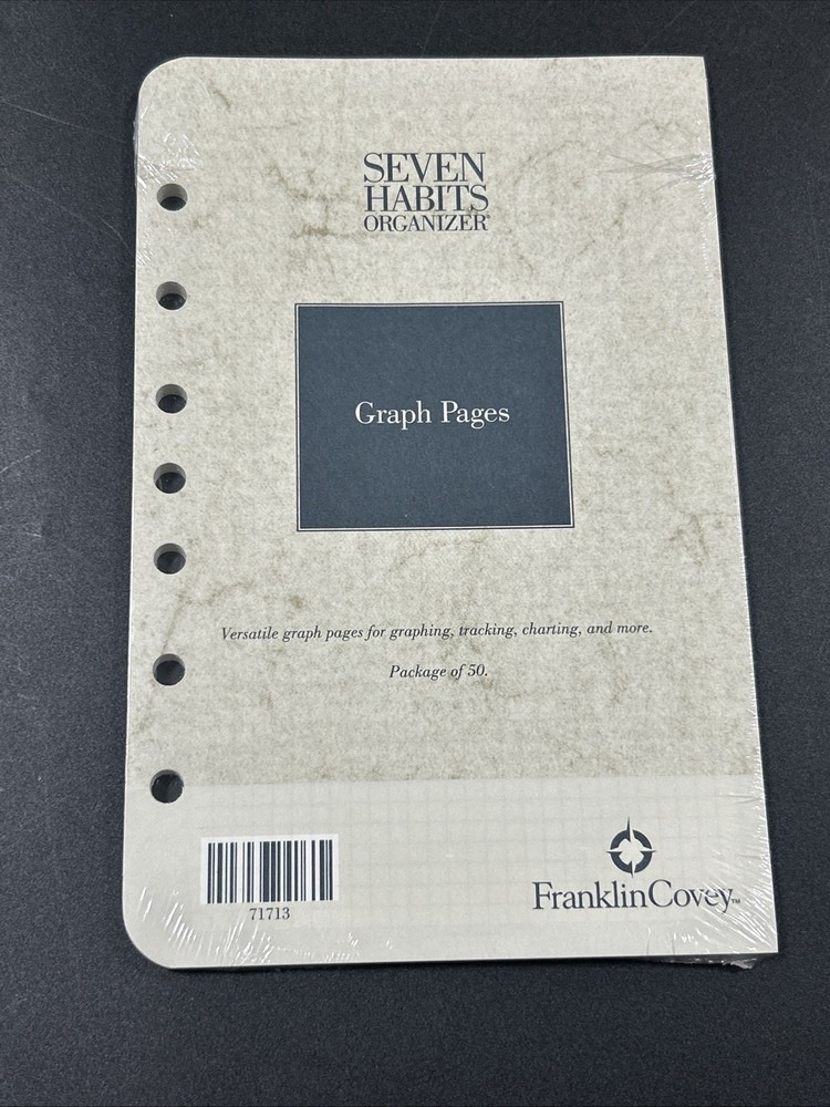 3 Franklin Covey Planner Classic Lined Pages Refill Classic 50 Sheets Plus Graph
