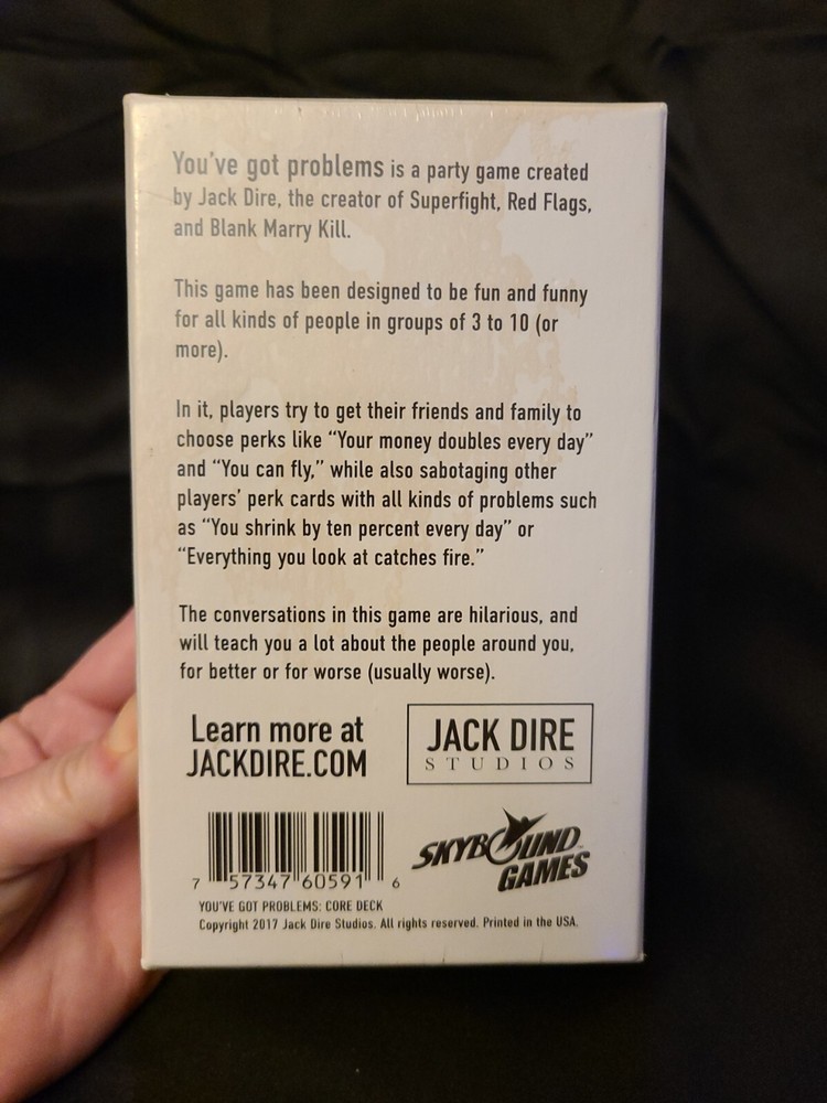 New Sealed You've Got Problems Card Game Core Deck 2018 Never Opened