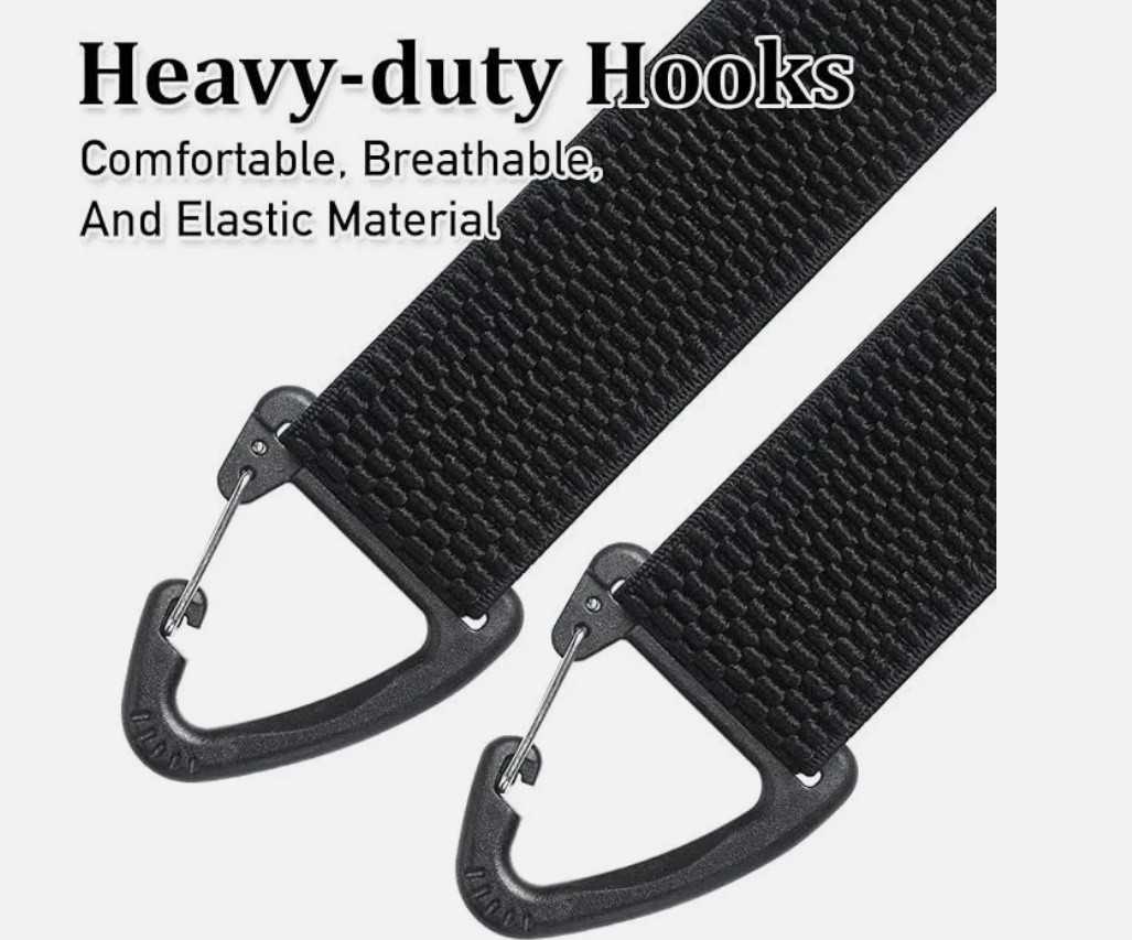 Suspenders for Men Heavy Duty, X Back Hidden Suspender 1.5 Under Clothing