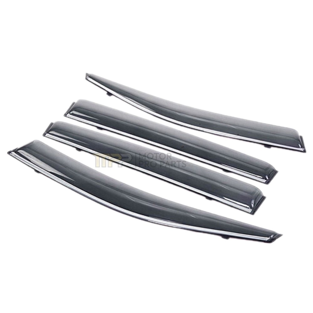 Chrome Trim Window Vent Visors Rain Deflectors Wind Guards For 2016-22 Sportage