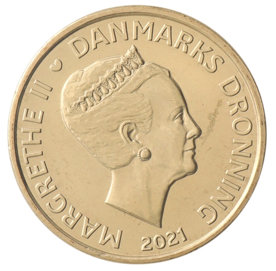 Denmark 20 Kroner, 2021, KM #955, Mint