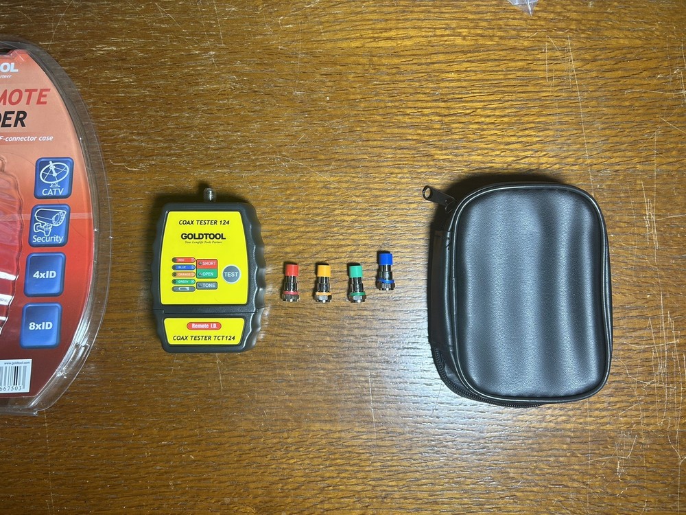 Coaxial Cable Toner Tester 4-Way Color-Coded Indicator Coax Mapper