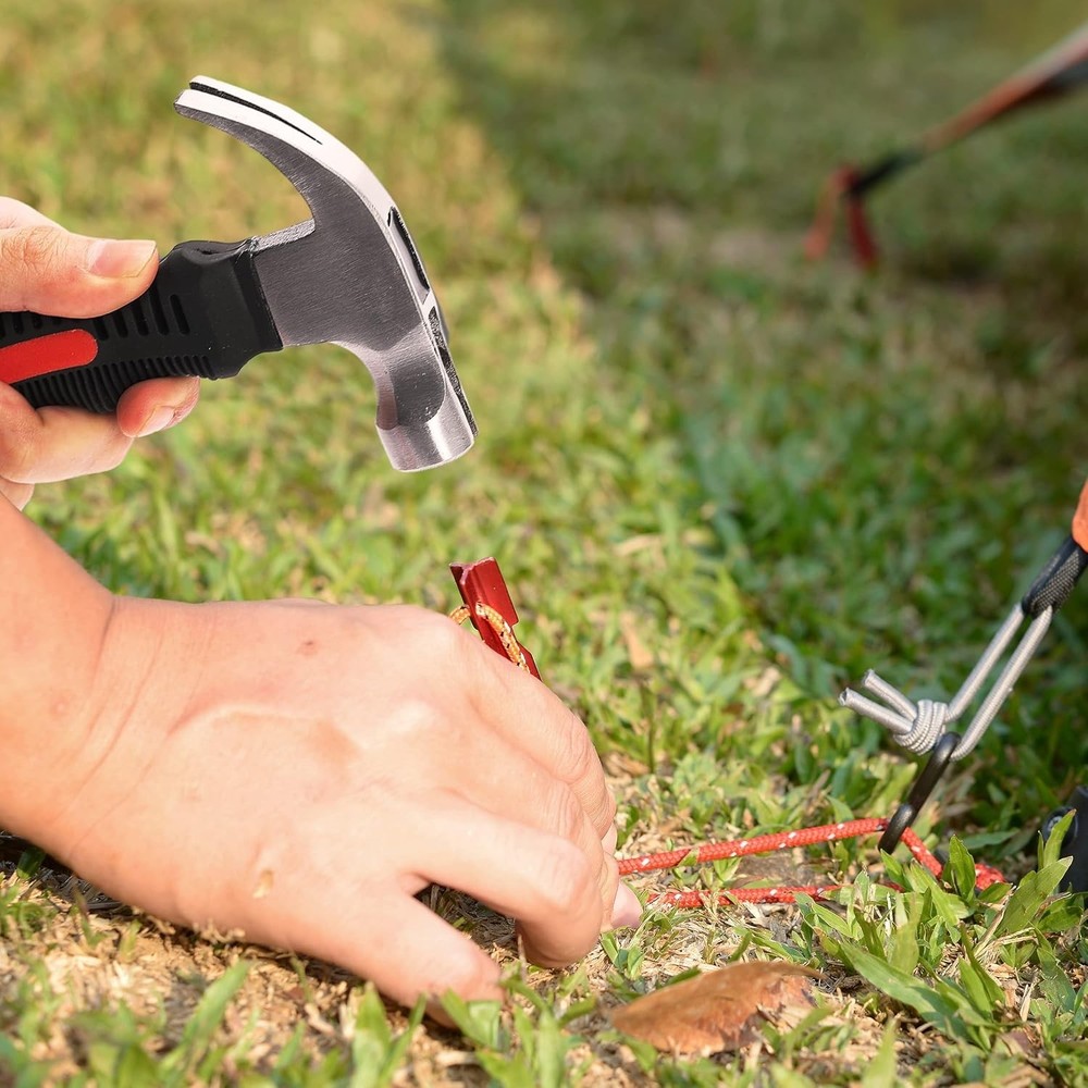 Compact 8oz Stubby Claw Hammer with Non-Slip Grip - Perfect for DIY Projects