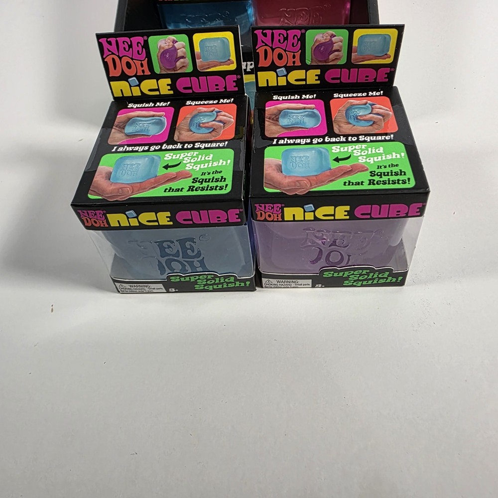 NeeDoh Nice Cube - Super Solid Squish! (CASE) - 8 Brand New Cubes TikTok Viral