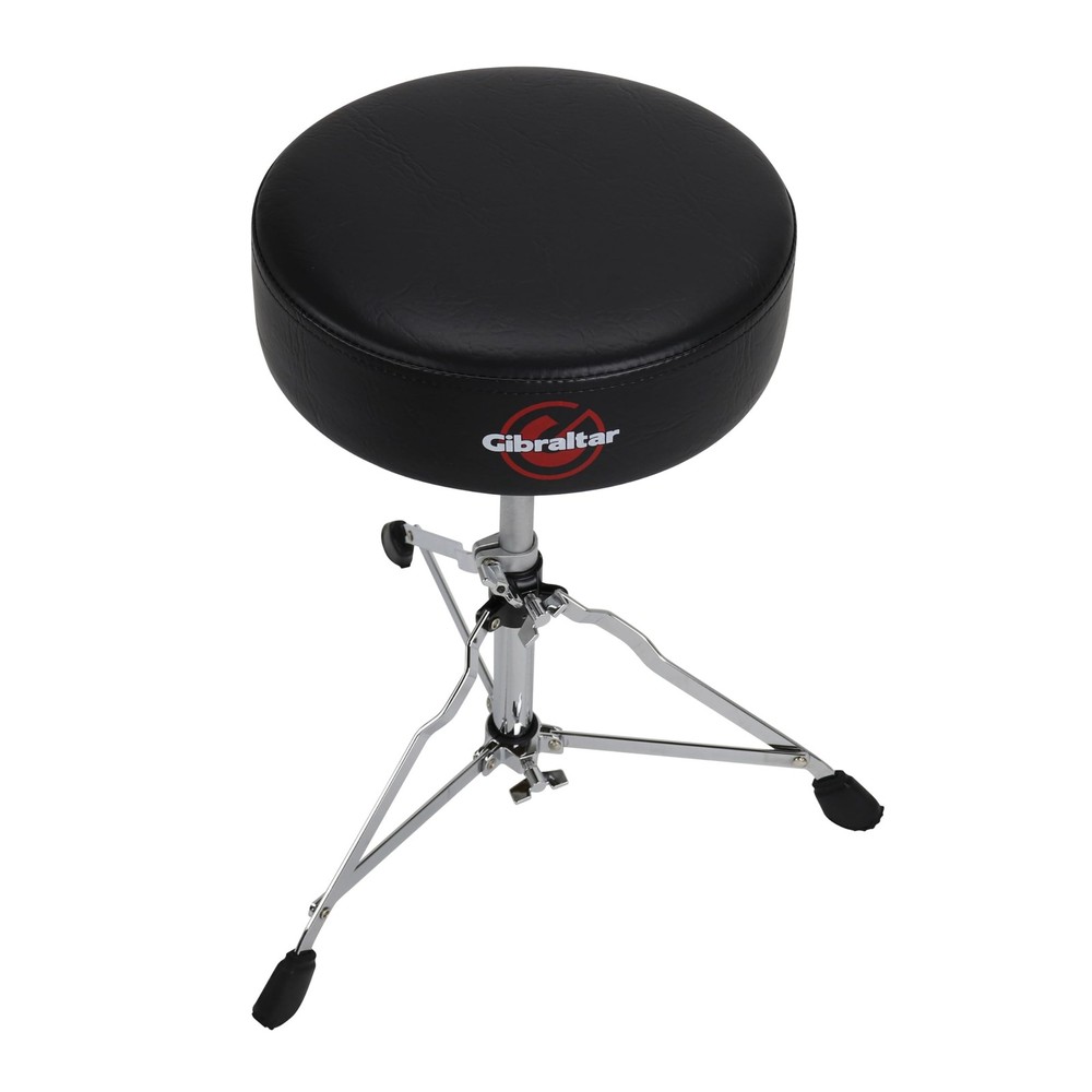 Gibraltar Drum Throne with Adjustable Height, Round Seat, Single-Braced Drum ...