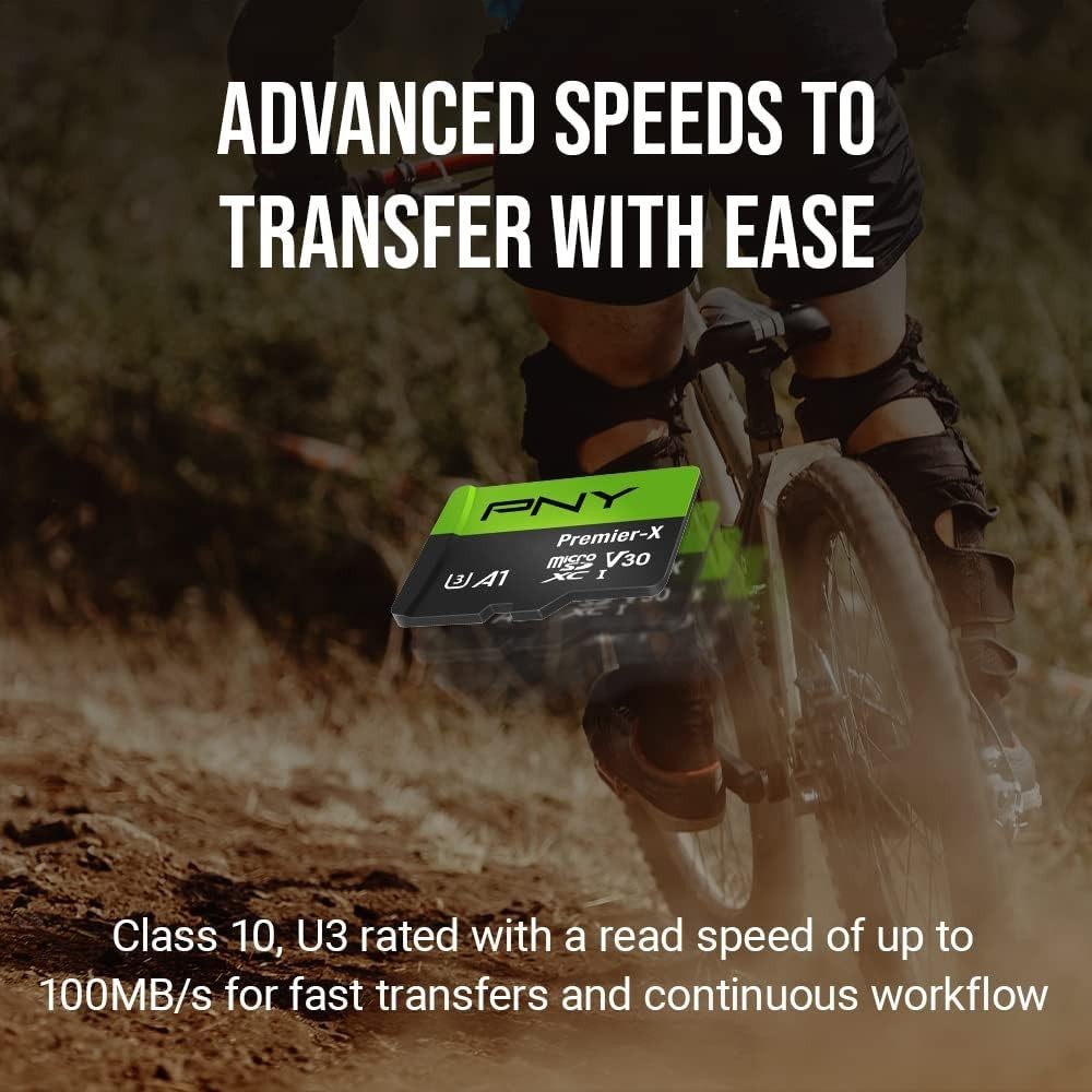 High-Speed 128GB microSDXC Class 10 Card - Waterproof & Shockproof - 2-Pack