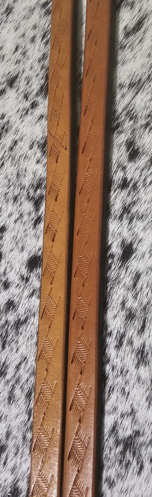 Hand Tooled Leather Split Reins