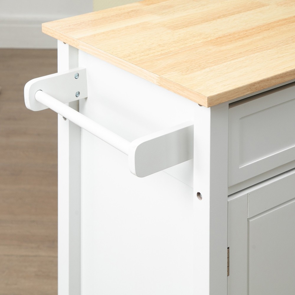 Kitchen Island Cart, Rolling Kitchen Island with Storage