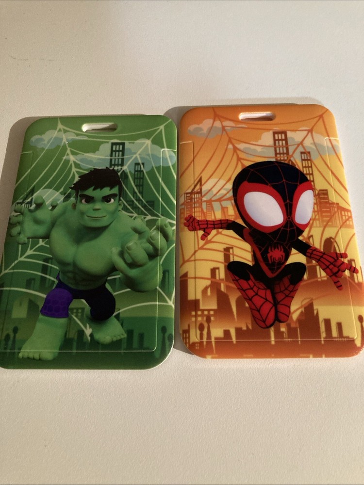 5 Different Marvel Hulk Spider-Man && Lanyards Lot New