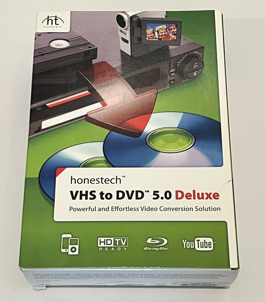 Honestech VHS to DVD 5.0 Deluxe Powerful & Effortless Video Conversion Solution
