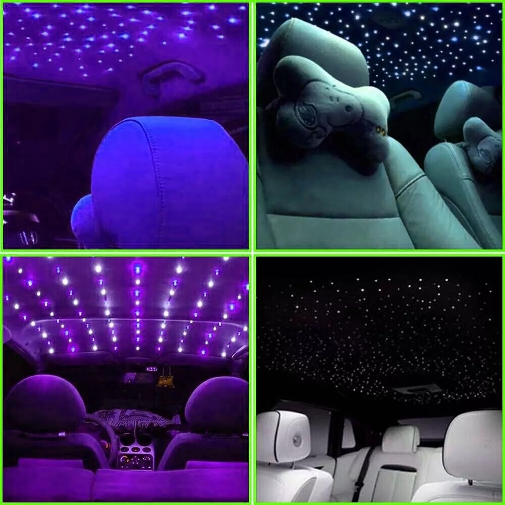 1000PC Car Home Headliner Star Light Kit Roof Twinkle Ceiling Lights Fiber Optic