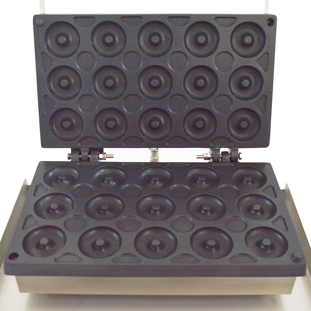 USED 110V Electric Donut Maker Waffle Machine Doughnut Making Machine 15 Donuts