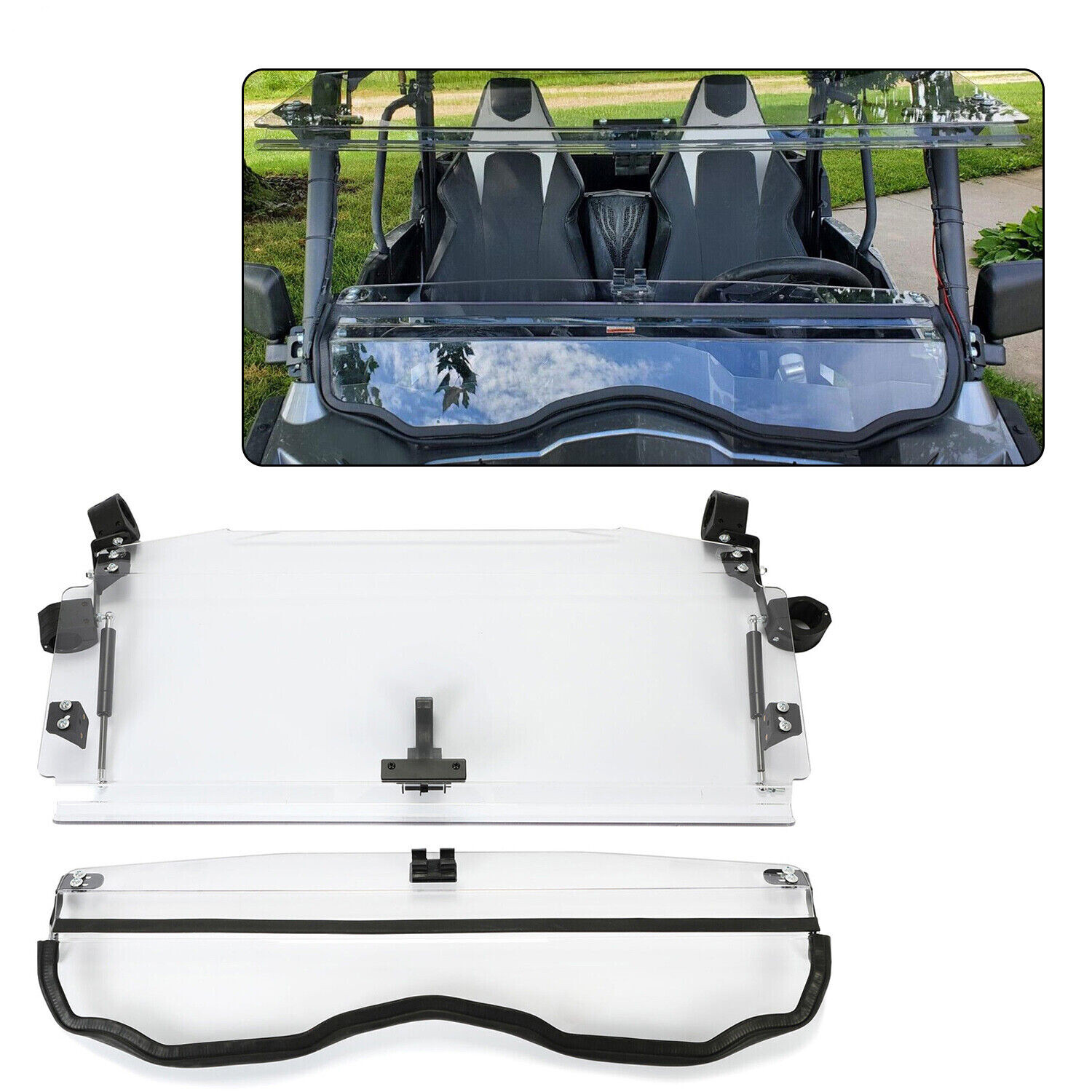 For CFMOTO ZForce 800 Front Flip Windshield Scratch Resistant 500/1000 Model