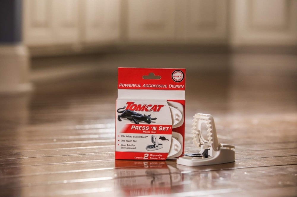 Tomcat Press N Set Mouse Trap, 4-Pack 8 Traps