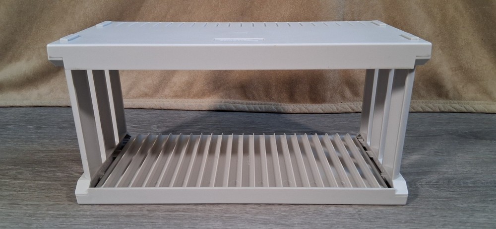 Vtg. 1990s FELLOWES 22 CD Compact Disc Storage Rack -Desktop/Stackable