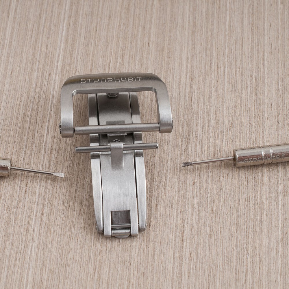 Spring Deployant Watch Buckle Clasp Leaf Deployment Silver Black Butterfly safe