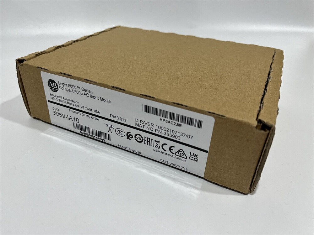 AB 5069-IA16 CompactLogix 16 Ch Digital Input Module AB 5069IA16