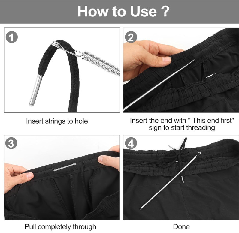 12PCS Drawstring Cord, 57 Inch Drawstring for Sweatpants, Drawstrings Replacemen