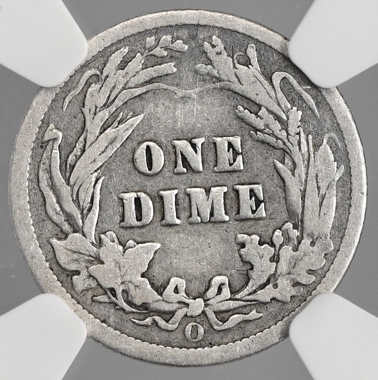 1900-O 10C BARBER SILVER DIME "NEW ORLEANS" NGC G6 #8404752-022