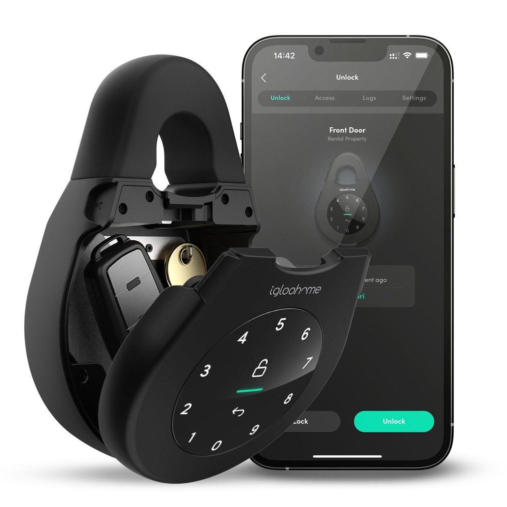 Keybox 3 Smart Lock Box, Large Key Safe w/Airbnb Sync (iOS/Android) – Remotel...