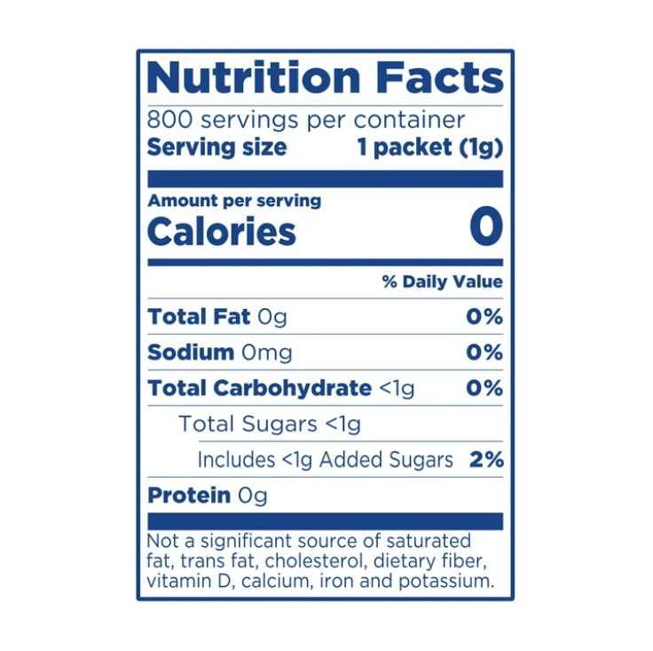 4 Box EQUAL Zero Calorie Sweetener, Sugar Substitute, 800 Packets Box