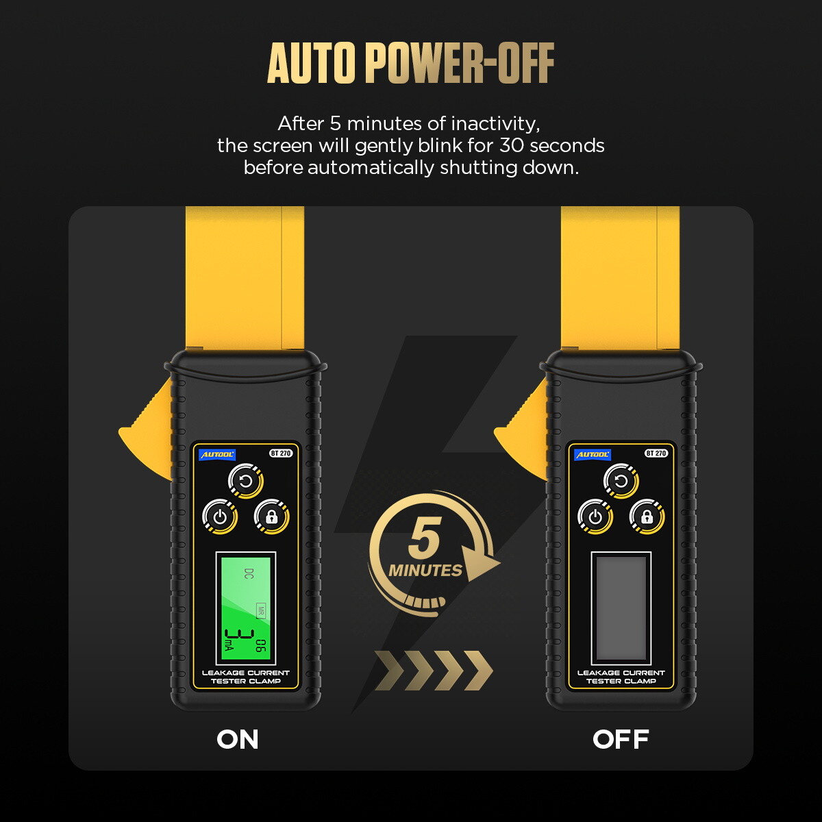 Handheld Digital Leakage Current Clamp Meter AC DC Wireless Low Current Clamp