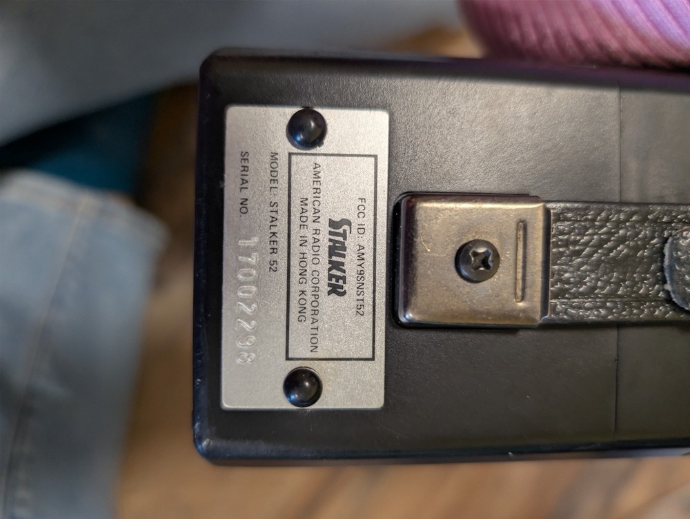 Rare Stalker 52 2-way Hand Held CB Transceiver