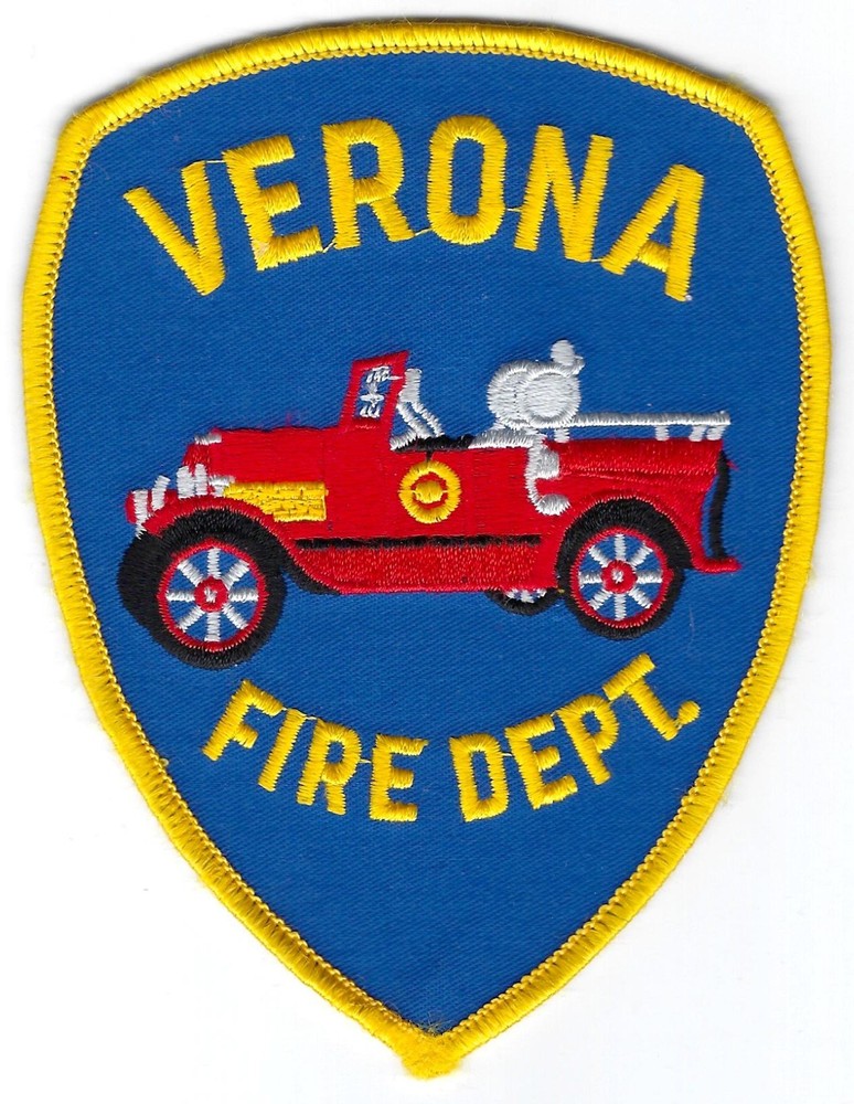 NEW YORK - Verona Fire Dept. [ Shoulder Patch ]  ** Old Style **