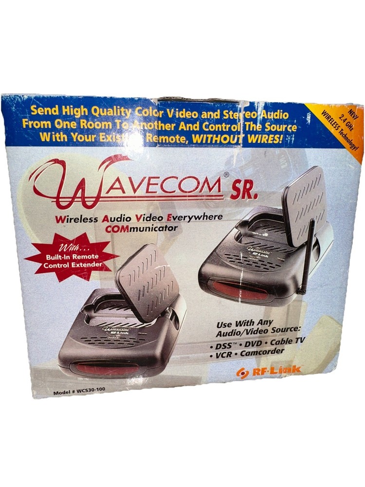 Wavecom Sr. Audio Video Communicator DDS/DVD/CABLE, Wireless Model WCS30-100